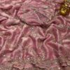 Pink Gold Beads, Sequins Embroidered Partywear Saree (SC11227)