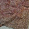 Ultra Luxury Peachy Blush Pink Fandy Satin Silk Saree with Gold Beads, Cutdana, Sequins Embroidery Work (SC38119)