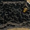 Black Gold Beads, Sequins Embroidered Partywear Fandy Satin Silk Saree (SC11244)
