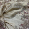 Royale Rani Ivory Luxury Designer Silk Floral Saree with Pearl, Zari, Sequins, Cutdana, Beads, Embroidery Work Saree (SC45115)