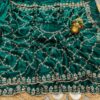 Ultra Luxury Green Pure Fandy Satin Silk Saree with Sequins, Cutdana Beads Embroidery Work (SC87120)