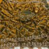 Ultra Luxury Golden Pure Fandy Satin Silk Saree with Sequins, Cutdana Beads Embroidery Work (SC87115)