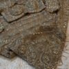 Ultra Luxury Champagne Gold Soft Net Designer Saree with Pearl, Sequins, Cutdana, Beads, Diamond, Zari Embroidery Work Saree with Readymade Blouse (SC39112)
