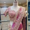 Royal Magenta & Golden Beige Luxury Designer Saree with Pearl, Zari, Sequins, Cutdana, Beads, Embroidery Work Saree with Readymade Blouse (SC23113)