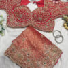 Royal Red Luxury Designer Saree with Pearl, Zari, Sequins, Cutdana, Beads Embroidery Work Saree with Readymade Blouse (SC23114)