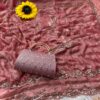 Ultra Luxury Peach Pure Space Silk Saree with Cutdana Beads Work, Sequins Embroidery Work and Matching Premium Purse (SC81116)