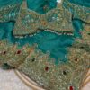 Luxury Designer Saree with Pearl, Sequins, Cutdana, Beads Embroidery Work Saree & Stone Work with Readymade Blouse - Peacock Blue (SC27116)