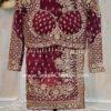 Luxury Designer Soft Net Saree with Heavy Cutdana Beads & Sequins Embroidery Work Saree with Readymade Blouse - Magenta Wine (SC49113)