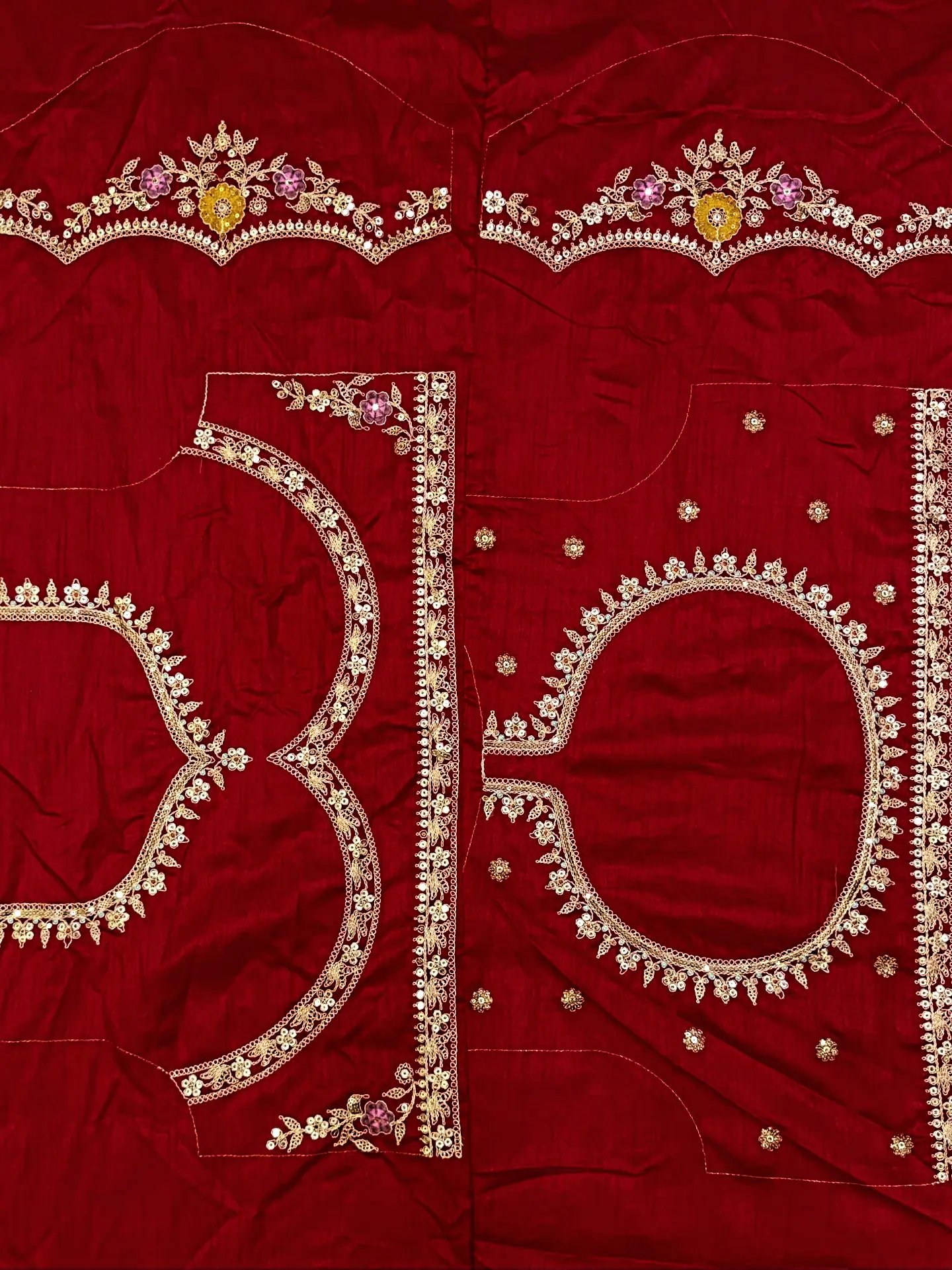 Celebrity Inspired Premium Designer Saree with Sequins & Dori Embroidery (SC66113) - Image 7