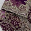 Luxury Designer Soft Net Saree with Heavy Cutdana Beads & Sequins Embroidery Work Saree with Readymade Blouse - Magenta Wine (SC99226)
