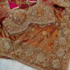 Luxury Kanjivaram Silk Saree with Heavy Dabka & Zari Work with Readymade Blouse - Copper Rust (SC57115)
